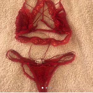 Red for love and lemons set